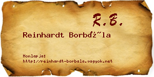 Reinhardt Borbála névjegykártya